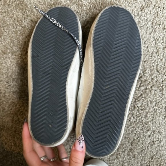 Golden Goose Superstar Sneakers with Cheetah Laces and Orange Heel Tab - Picture 7 of 10